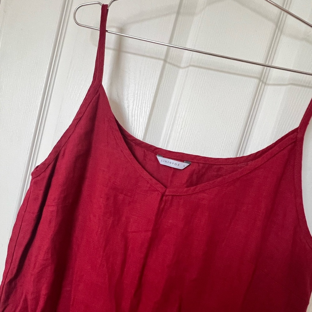 NWOT Linenfox 100% linen slip dress